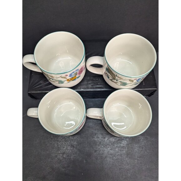 The Castlegarden Collection by Citation Floral 10 Oz Coffee Cup Set of 4 - Picture 6 of 8
